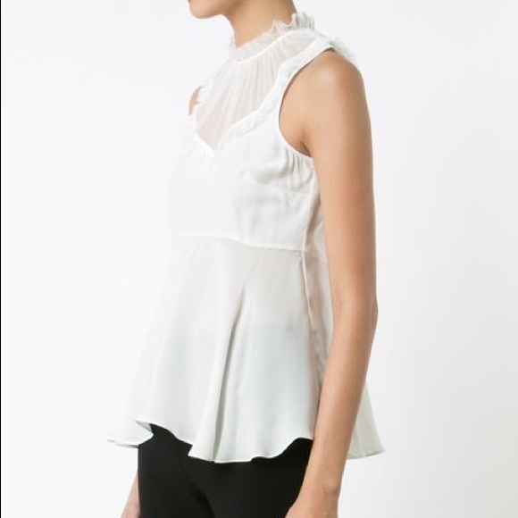 Cinq a’ Sept Romantic Macao Blouse - Ivory XS - Picture 5 of 13